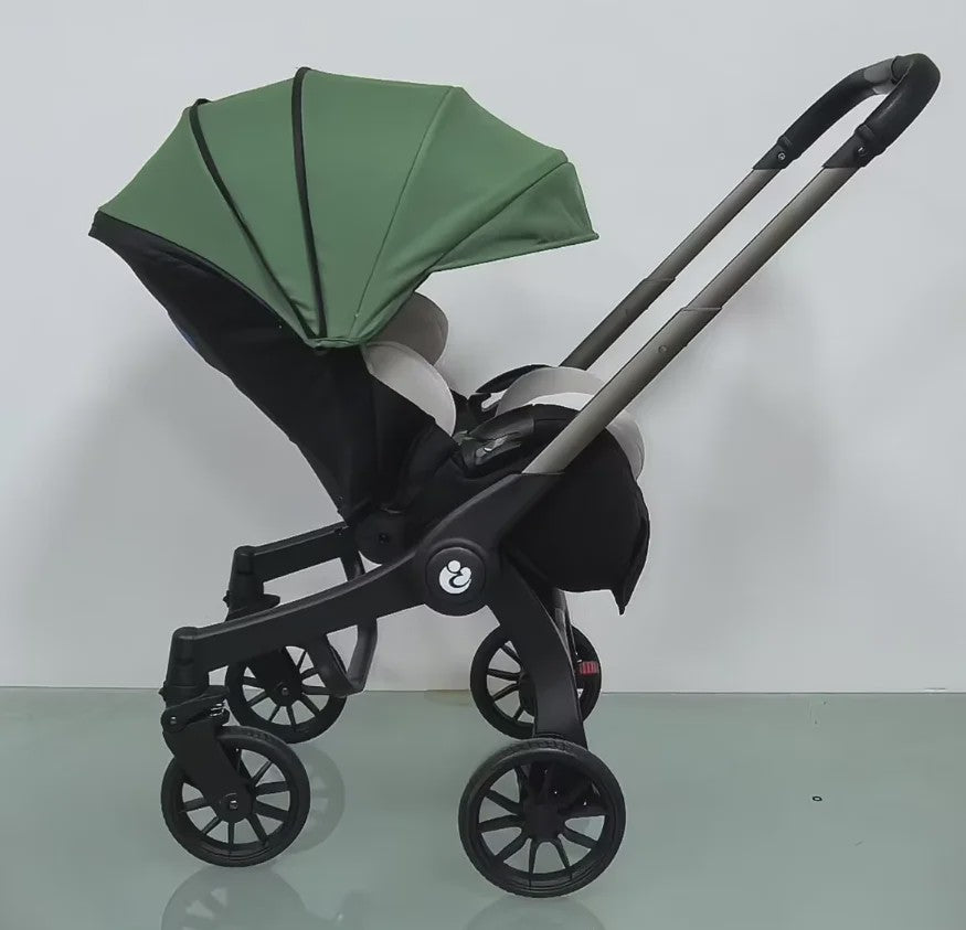 4-in-1 Baby Kinderwagen met Autostoel - Multifunctioneel en Inklapbaar