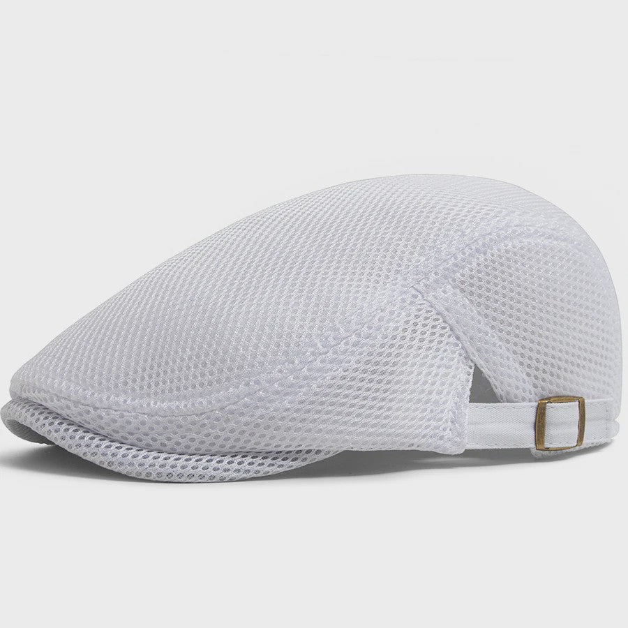 Ademende Mesh Pet - Vintage Flat Cap / Newsboy Cap voor Dames en Heren