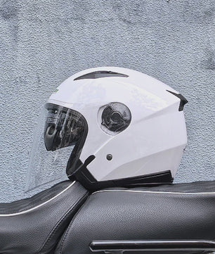 Motorhelm Heren Dames Universeel Vier Seizoenen Dubbel Vizier