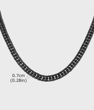 Vnox RVS Kubaanse Ketting voor Heren & Dames - 3/5/7/9mm Breed, Waterdicht & Hypoallergeen