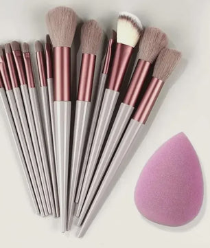 Professionele Make-up Kwasten Set: Zachte Kabuki & Blending Penselen voor Foundation, Poeder, Oogschaduw - Beauty Tools Kit