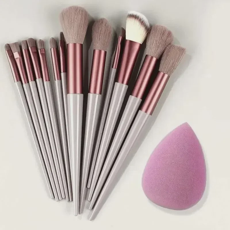 Professionele Make-up Kwasten Set: Zachte Kabuki & Blending Penselen voor Foundation, Poeder, Oogschaduw - Beauty Tools Kit