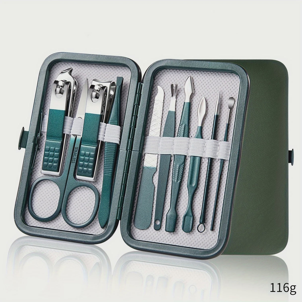 Professionele Manicure & Pedicure Set - 7/10/12/18 Delig - Roestvrij Staal met Reisetui