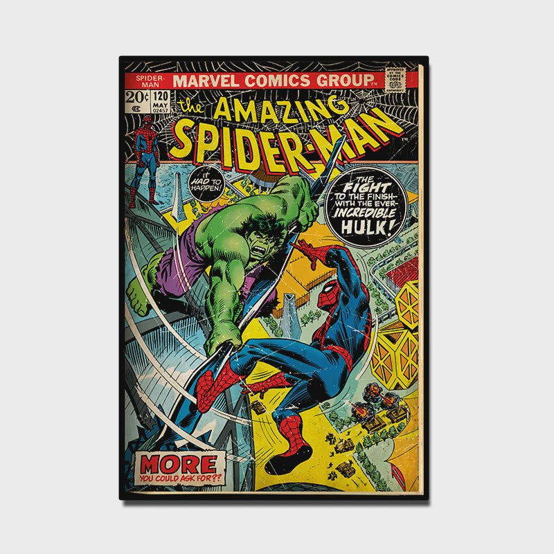 Retro Marvel Spider-Man Poster: Iconische Superheld Kunst voor aan de Muur