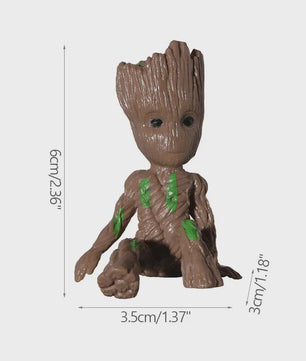 Groot Plantenpot & Decoratief Figuur - Leuke Woondecoratie