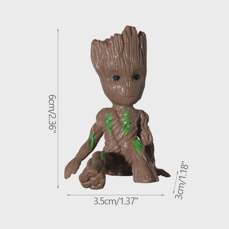 Groot Plantenpot & Decoratief Figuur - Leuke Woondecoratie