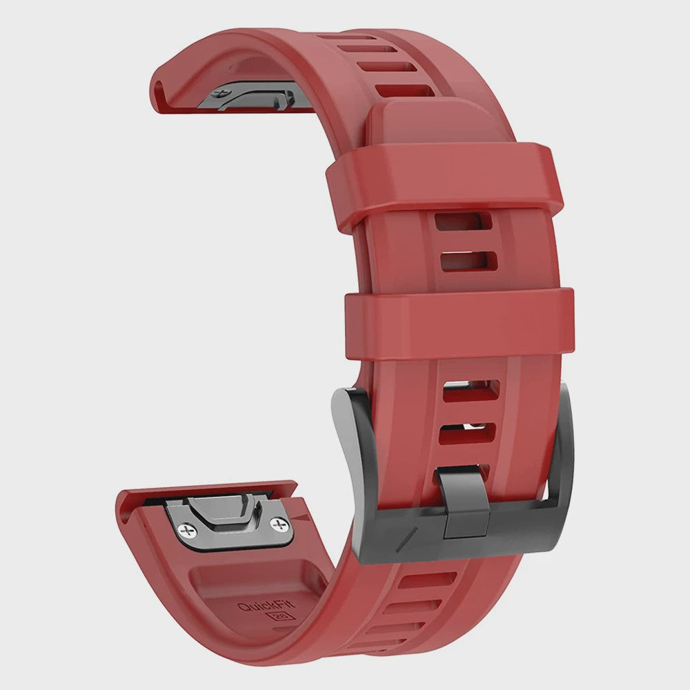 QuickFit Siliconen Horlogeband 22mm/26mm voor Garmin Fenix 7/7X, Epix Gen 2, Enduro 2 & Fenix 5/6 Series