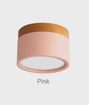 Nordic Hout LED Plafondspot - Dimbare Modern Design Verlichting