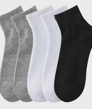 5 Paar Heren Sokken - Comfortabel, Ademend & Veelzijdig voor Zakelijk, Casual en Sport