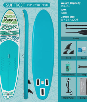 Opblaasbaar SUP Board 320-350cm met Complete Accessoireset - Ideaal voor Volwassenen