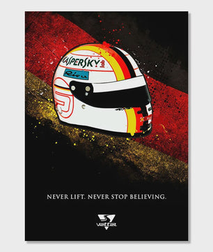 Iconische F1 Racer Helm Poster - Ayrton Senna Formule 1 Muurdecoratie