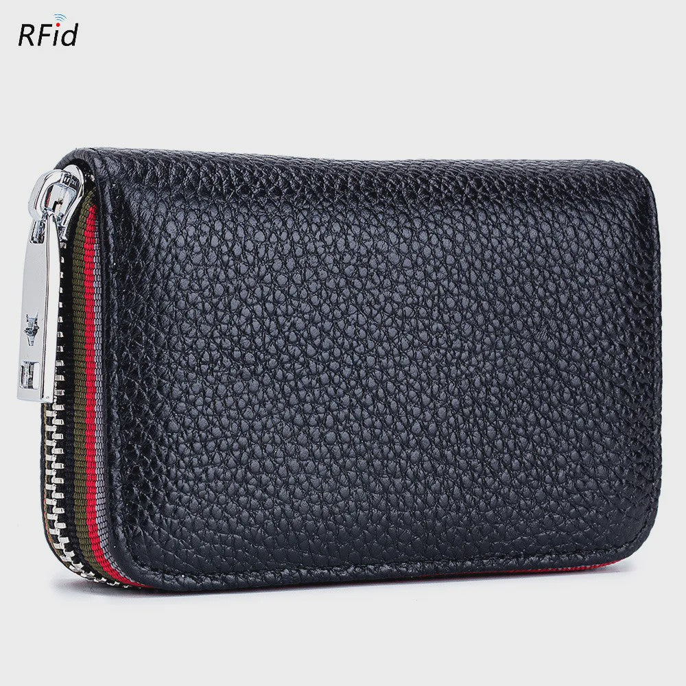 Luxe Lederen Pasjeshouder Portemonnee met RFID - Accordion Design - Heren & Dames
