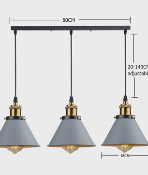 Retro Hanglamp Loft Stijl - Industriële Plafondlamp met E27 Fitting