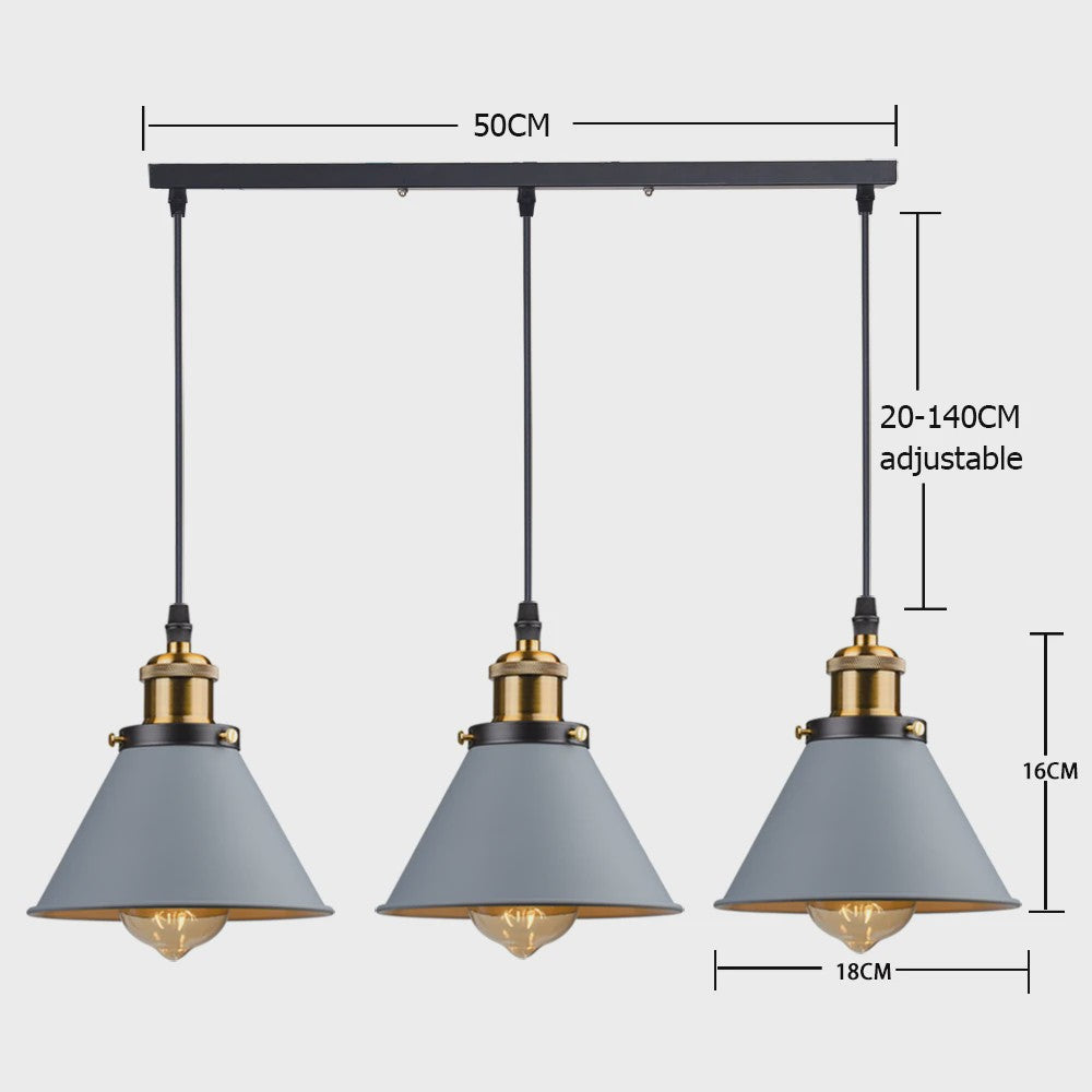 Retro Hanglamp Loft Stijl - Industriële Plafondlamp met E27 Fitting