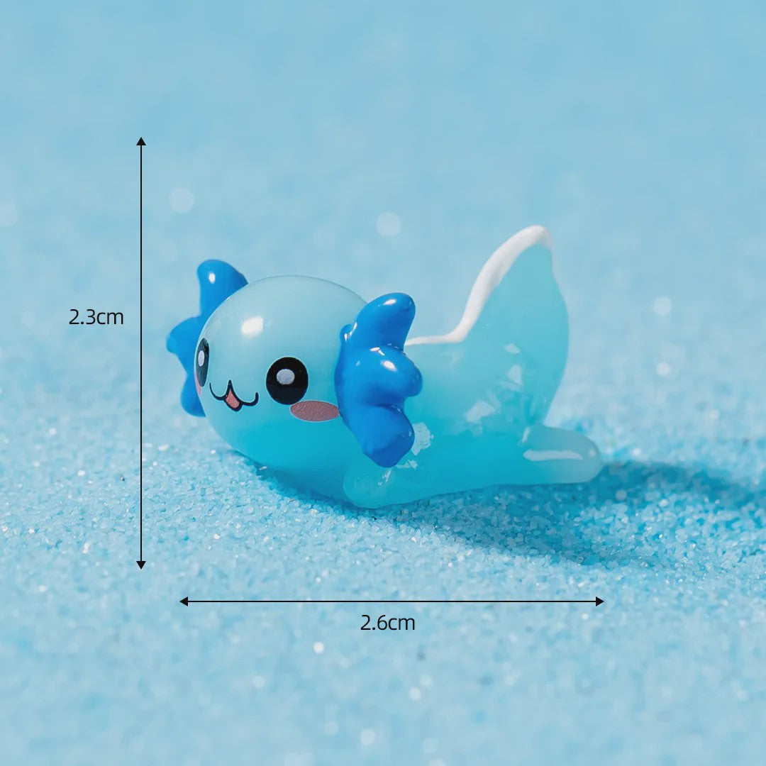 35x Schattige Axolotl Miniatuur Ornamenten - Perfect voor Aquarium & Sprookjes Tuin Decoratie