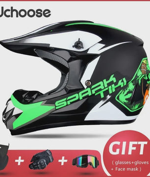 Professionele Off-road Motorhelm voor Volwassenen & Kinderen - Inclusief Gratis Gift Set