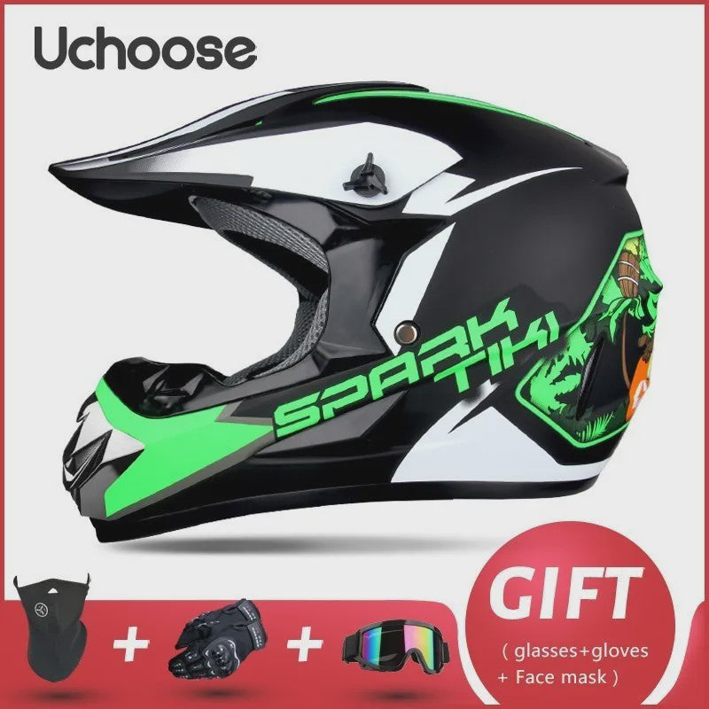 Professionele Off-road Motorhelm voor Volwassenen & Kinderen - Inclusief Gratis Gift Set