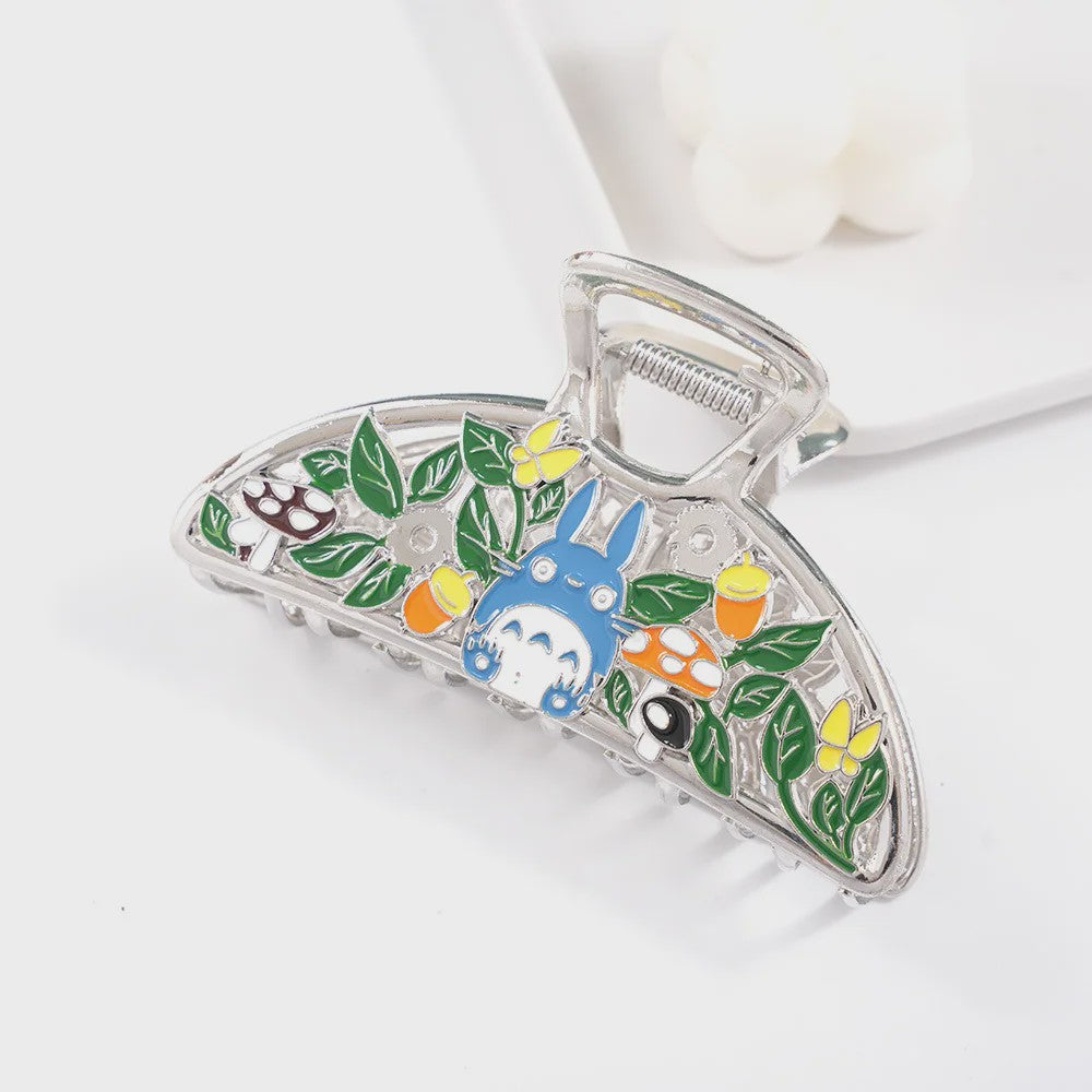 Unieke Haarclips Dames - Schattige Cartoon Draak, Kat & Vlam Designs | Grote Klemmen