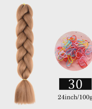 24 Inch Jumbo Braids Haarverlenging - Synthetisch Vlechtkapsel met Ombre Kleuren