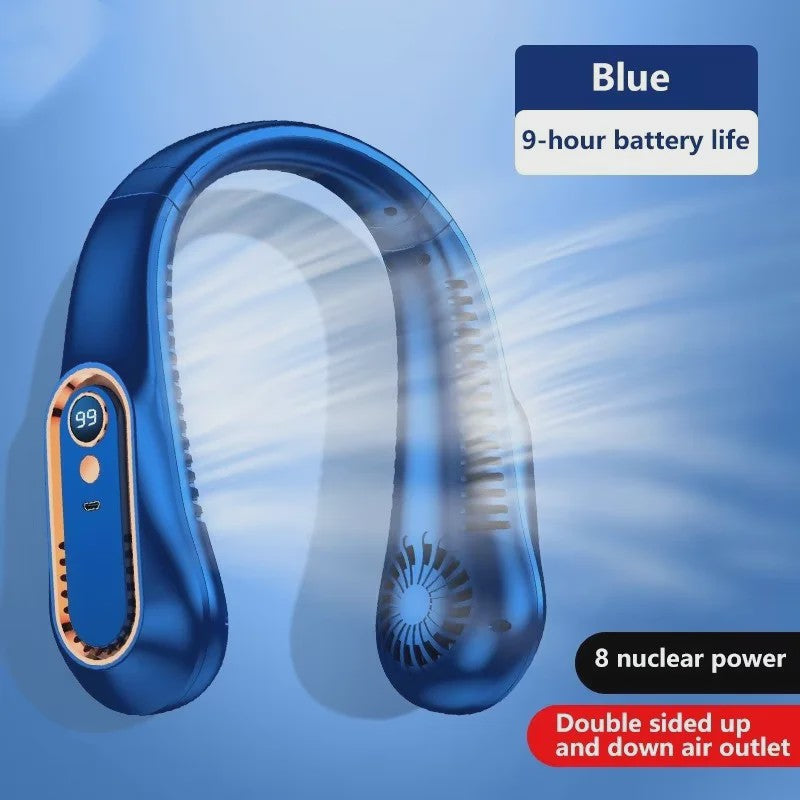Lenovo Draagbare Nekventilator met 10000mAh Batterij - USB Oplaadbaar, Bladeless & LED Display