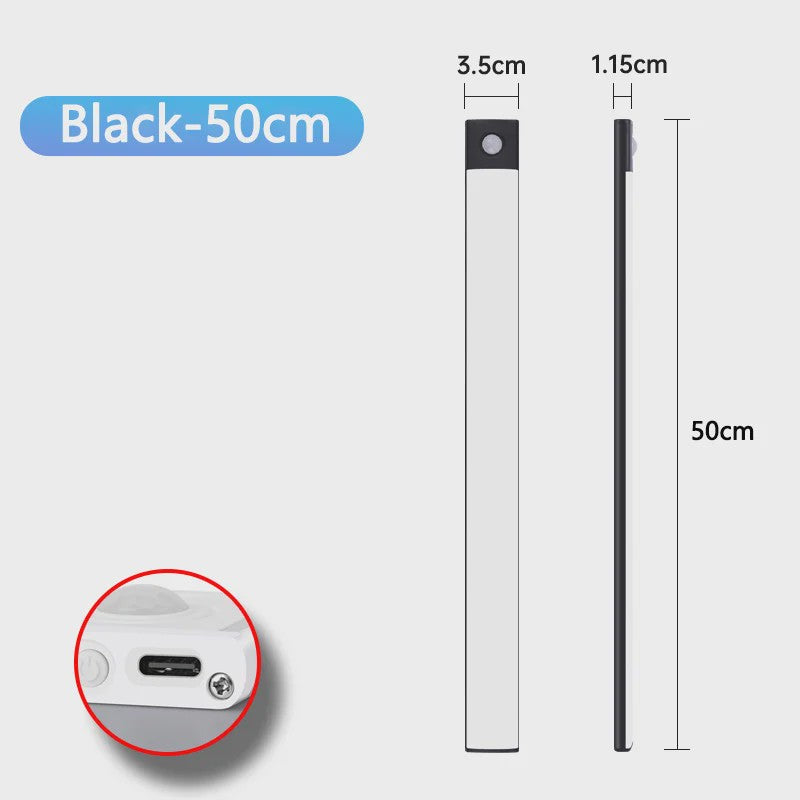 Draadloze LED Lamp met Bewegingssensor - USB Oplaadbaar voor Kast, Keuken & Slaapkamer