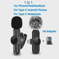 Draadloze Lavalier Microfoon Set 2.4G met Ruisonderdrukking voor Smartphones