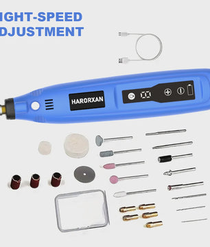 Draadloze Mini Rotary Tool Kit met USB - Graveren, Boren & Polijsten