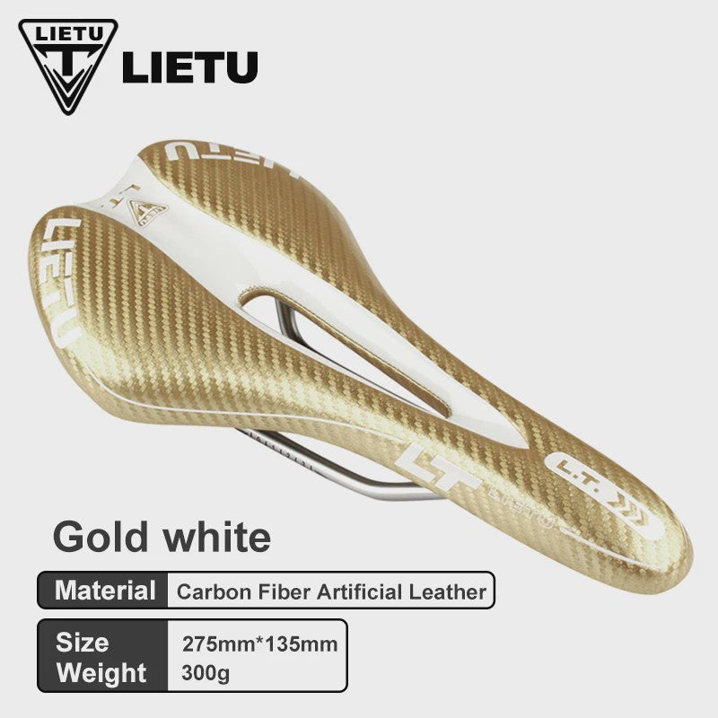 LIETU Fietzadel - Comfortabel MTB & Racefiets Zadel met Siliconen Gel Kussen en Antislip Grip