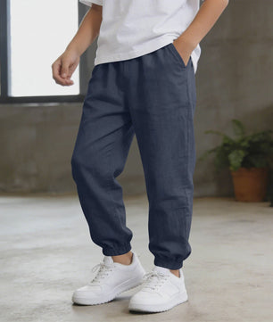 Linnen Broeken voor Jongens - Zomer, Casual & Lichtgewicht met Elastische Taille - Kinderkleding 5-14 Jaar