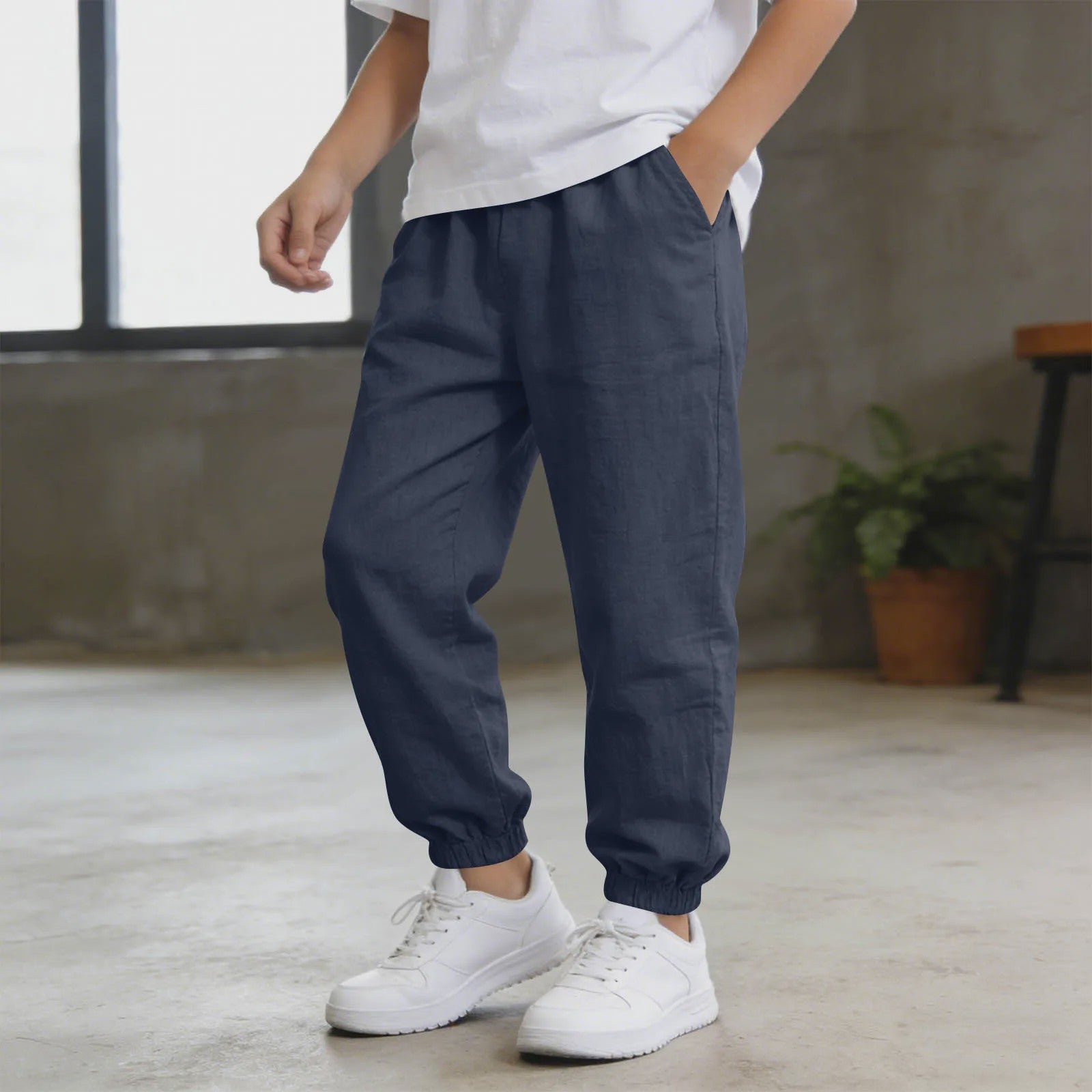 Linnen Broeken voor Jongens - Zomer, Casual & Lichtgewicht met Elastische Taille - Kinderkleding 5-14 Jaar