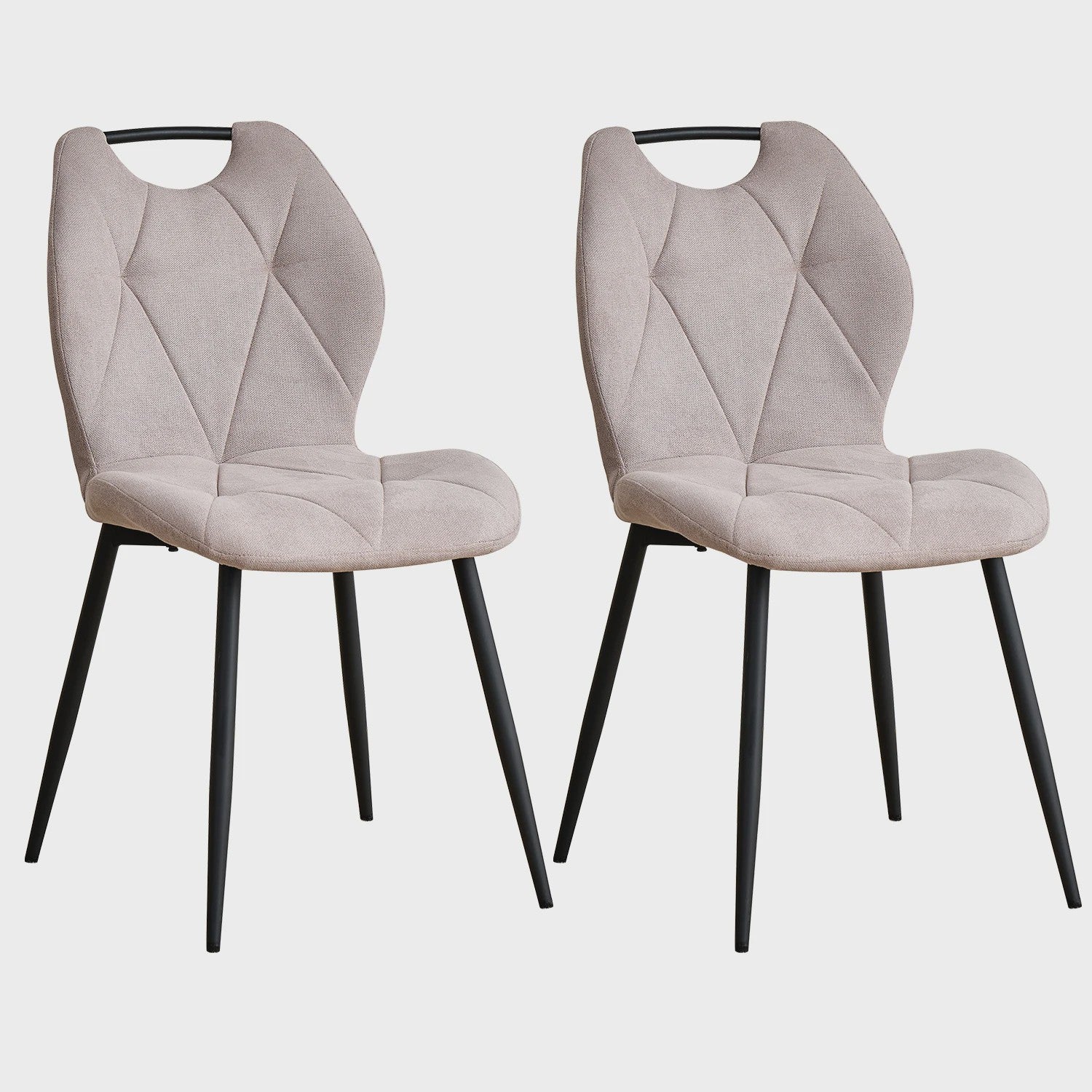 Set Eetkamerstoelen Nordic Stijl - Comfortabel Velvet met Metalen Poten (Per 2, 4 of 6)