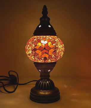 Handgemaakte Mozaïek Tafellamp - Vintage Art Deco Stijl Nachtlampje
