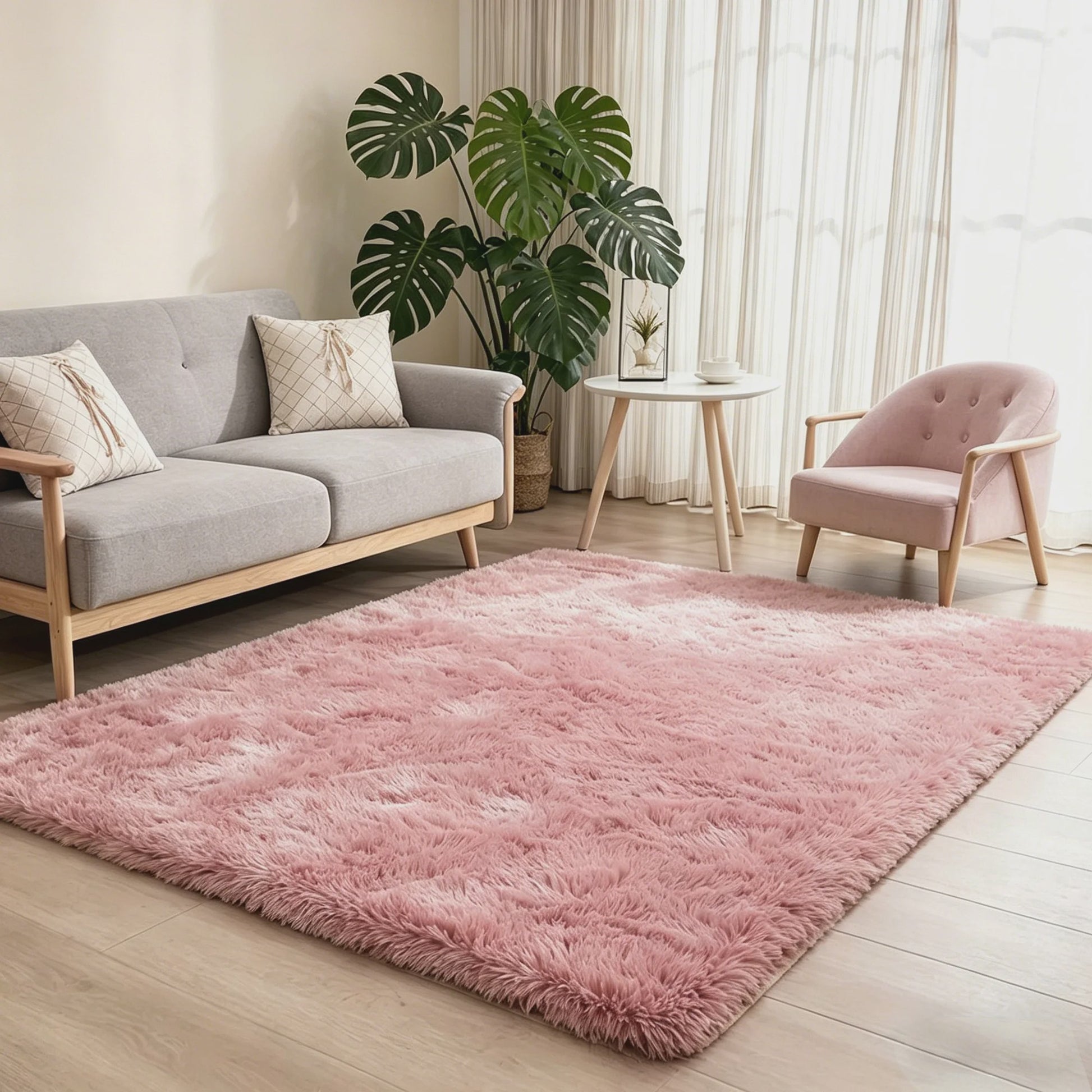 Superzacht Hoogpolig Vloerkleed - Pluizig & Luxueus voor Woonkamer, Slaapkamer & Kinderkamer