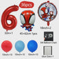 Superheld Folieballonnen Set: Spiderman, Batman, Iron Man & Captain America - Feestdecoratie