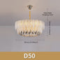 Luxe Plume Kristal Hanglamp - Dimbare LED Verlichting voor Woonkamer, Slaapkamer & Eetkamer