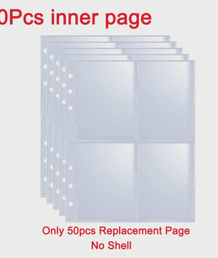 A5 Kpop Fotokaart Binder: Verzamelboek voor Idoolkaarten & Foto's - 25 Pagina's met 4 Vakjes