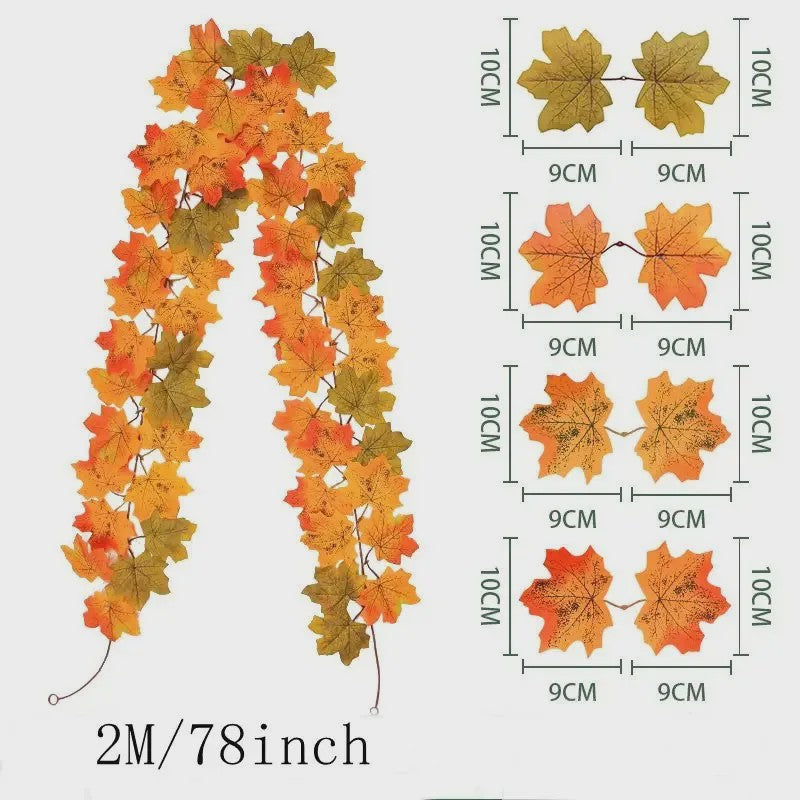 Kunstblad Slinger Esdoorn - Herfst Decoratie 2 Meter