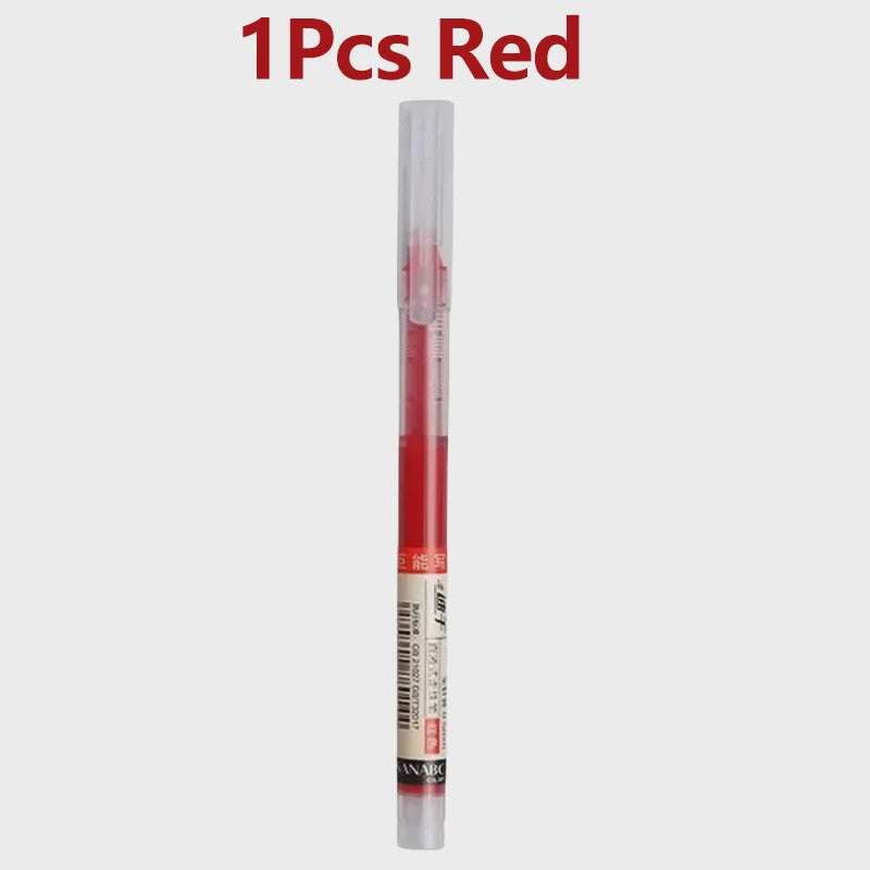 Set van 1-20x Gel Pen Zwart/Blauw/Rood - 0.5mm Naaldpunt voor Studenten & Kantoor