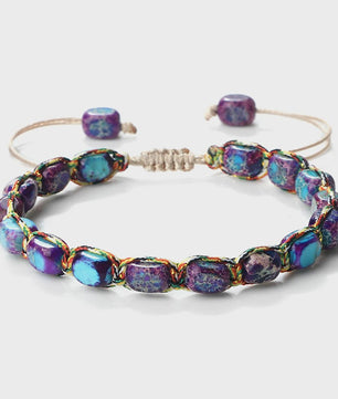 Verstelbare Emperor Stone Kralen Armband - Natuursteen Bangle voor Dames & Heren