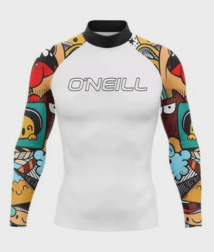 Heren Rashguard Lange Mouw - UV Bescherming Zomer T-shirt voor Surfen, Duiken & Strand