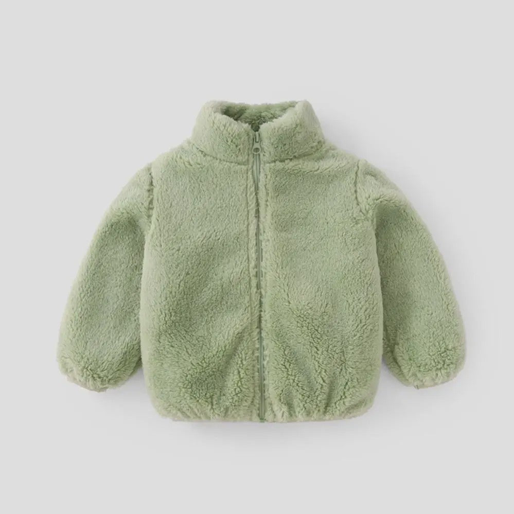 Zachte Pluche Kinderjas - Warm & Stijlvol voor Herfst/Winter