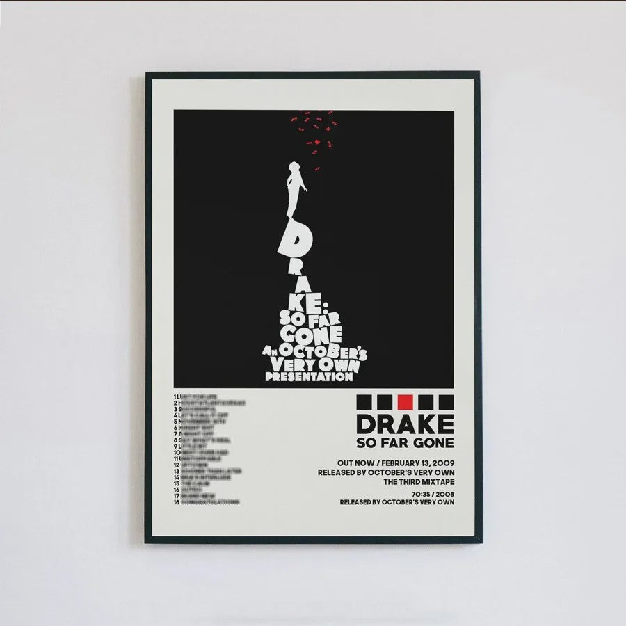Drake Album Cover Posters - Canvas Muurdecoratie