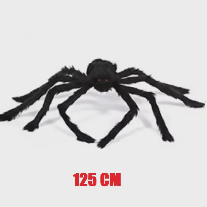 Enorme Pluche Spin Halloween Decoratie - 30cm tot 200cm