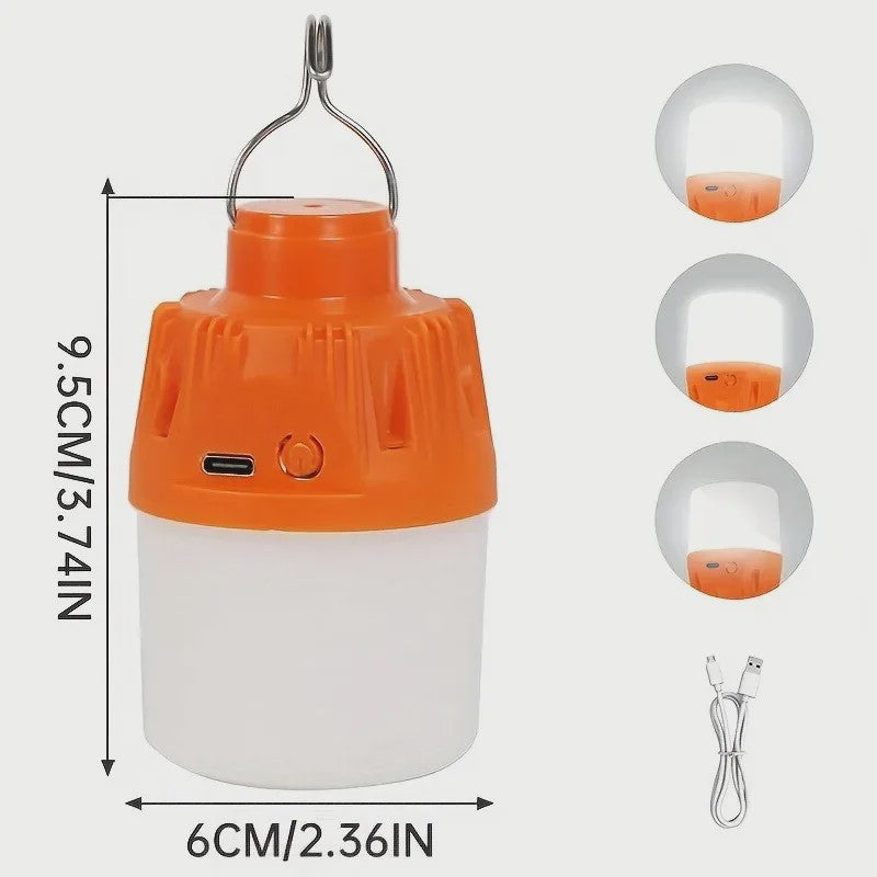 Oplaadbare Solar Camping Lantaarn - Krachtig, Draagbaar & Opvouwbaar LED Licht met USB