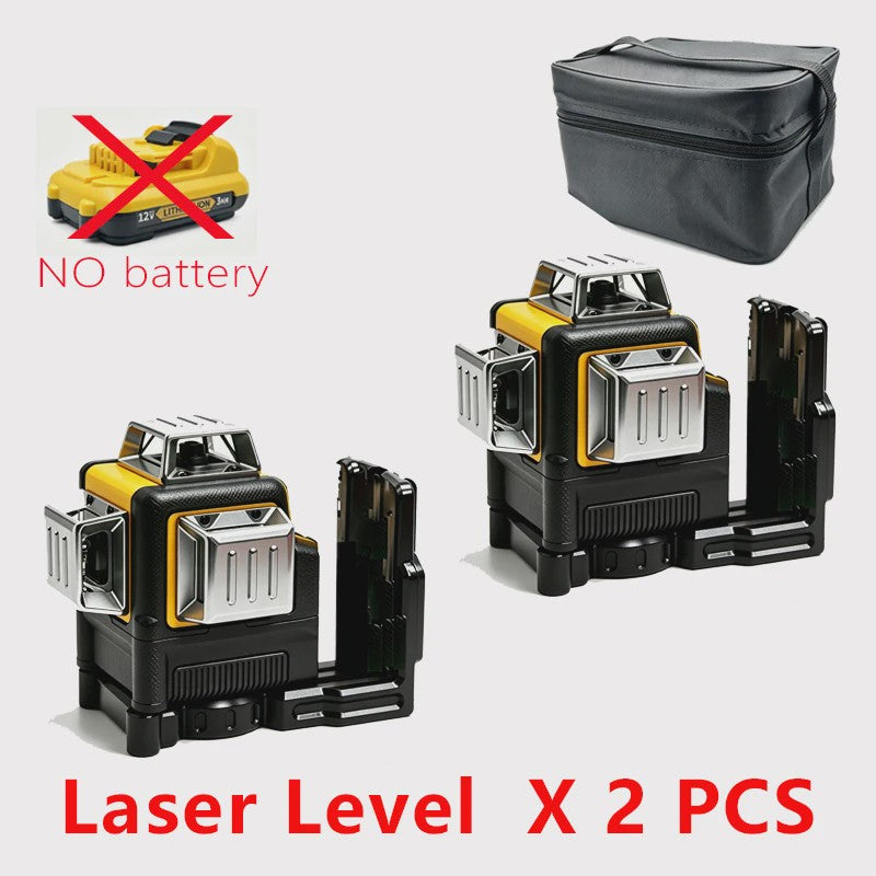 Professionele Groene Laserwaterpas DW089LG - 12 Lijnen, 360° Horizontaal/Verticaal