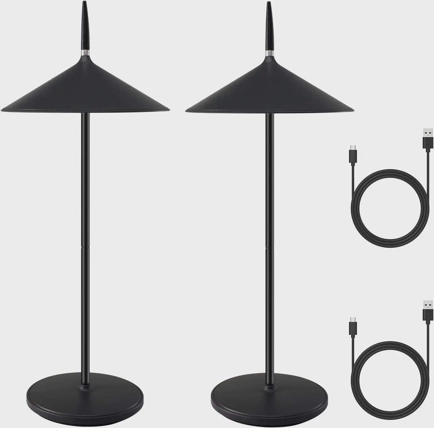 Draadloze LED Tafellamp Oplaadbaar met USB-C, Dimbaar & Waterdicht (IP44)
