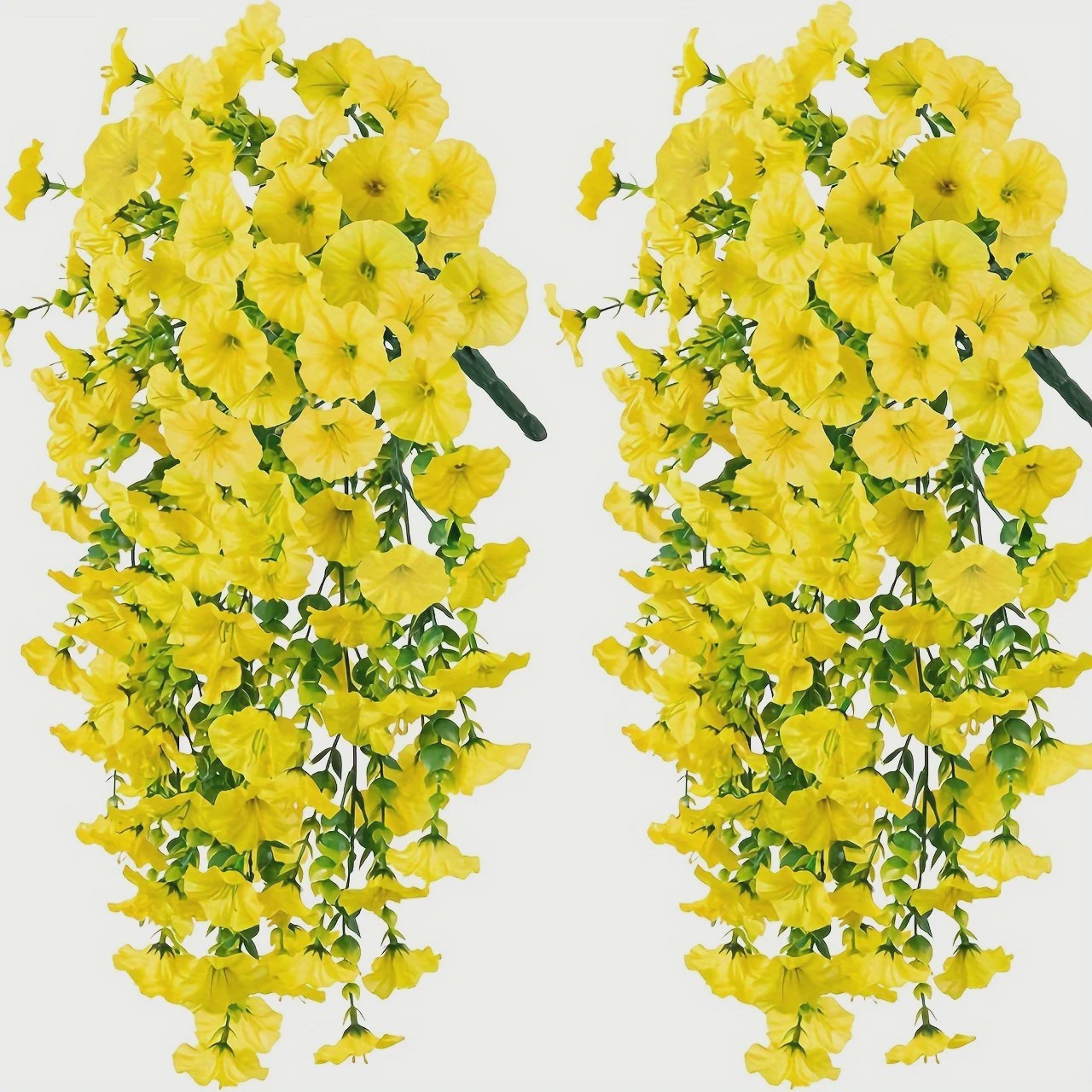2x Kunstplant Ochtendgloren & Eucalyptus Hangdecoratie - UV-bestendig, Weerbestendig voor Buiten, Tuin, Huis & Bruiloften