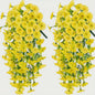 2x Kunstplant Ochtendgloren & Eucalyptus Hangdecoratie - UV-bestendig, Weerbestendig voor Buiten, Tuin, Huis & Bruiloften