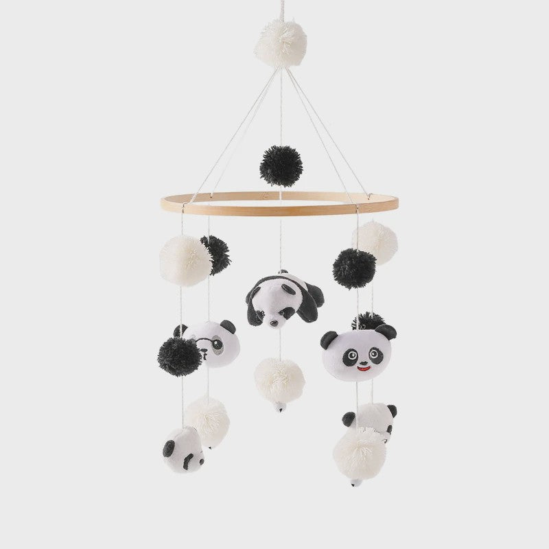 Houten Baby Mobiel met Muziekdoosje & Rammelaar - Speelgoed voor wieg & ledikant (0-12 maanden)