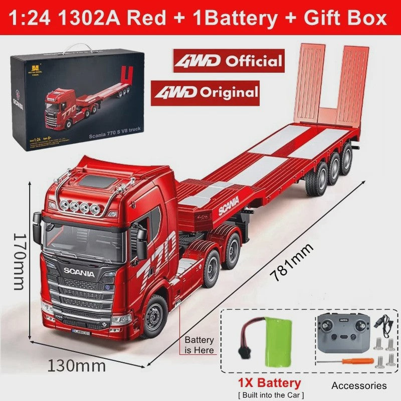 RC Tractor Truck Scania 770S 1:18 - Officieel Gelicenseerd met Licht & Geluid